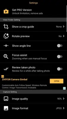 Manual Camera DSLR Lite android App screenshot 7